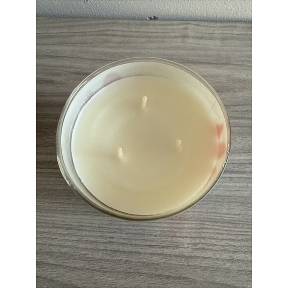 Bath & Body Works "Blue Raspberry Snow Cone" Tie Dye 3-Wick Scented Candle Home - Picture 3 of 5